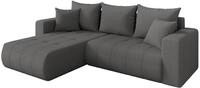 ALTDECOR Ecksofa mit Schlaffunktion L-Form Mila-L 277x194x86 - Grau | Corner...