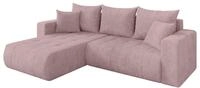 ALTDECOR Ecksofa mit Schlaffunktion L-Form Mila-L 277x194x86 - Rosa | Corner...