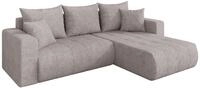 ALTDECOR Ecksofa mit Schlaffunktion L-Form Mila-L 277x194x86 - Hellgrau |...