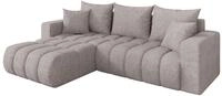 ALTDECOR Ecksofa mit Schlaffunktion L-Form Mila-L-v1 277x195x86 - Hellgrau |...