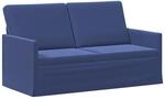 vidaXL 2-Sitzer Sofa Polizeiblau 150 x 81 x 82 cm Samt (V)