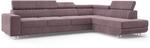 Masseno Ecksofa HESTION R-S mit Schlaffunktion L-Form, Modern Sofa mit...