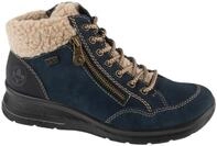 Rieker Booties L7701-14, Women lace-up shoes, Brown