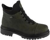 Rieker Booties Y3163-54, Women lace-up shoes, Green, 38 EU