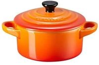 LE CREUSET Mini-Cocotte aus Steinzeug, 200 ml, 10 x 5 cm, Ofenrot, 71901100900100