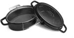 BURNHARD&reg; Gusseisenbr&auml;ter mit Frittierkorb aus Edelstahl, ovaler Br&auml;ter |...