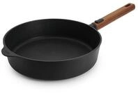 Woll &ndash; Eco Logic QXR Hochrandpfanne &Oslash; 28 cm mit abnehmbarem Holzstiel &ndash;