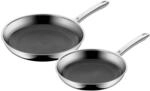 WMF Profi Resist Stielpfannen-Set, 24 und 28 cm, Bratpfanne, Kratzfest, PermaDur