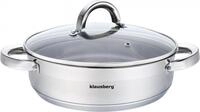 Der Topf der Marke KLAUSBERG praktisches Dampfgar-Set Edelstahl, flach, mit...