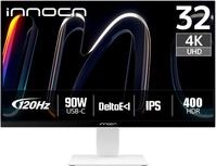 INNOCN Monitor 81,3 cm (32 Zoll), 4K, 120 Hz/FHD, 240 Hz, HDR400, USB-C 90 W, f&uuml;r