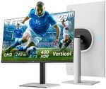 KTC H27E6S 27 Inch Gaming-Monitor QHD 2560 x 1440, 240Hz (OC 275Hz), Fast IPS, 1ms,