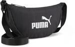 PUMA Damen Base Half Moon Bag Black Handtasche, Schwarz