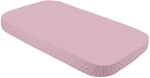 Waldin Spannbettlaken Baby, Babybett 7in1, 124x73 cm, Altrosa | Baumwoll-Jersey,