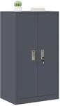 vidaXL Aufbewahrungsschrank Anthrazit 60 x 40 x 105 cm Stahl