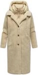Navahoo Damen warmer Teddyfleece-Wintermantel Teddyzauber 14 | L&auml;nge: knielang 