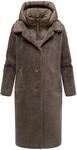 Navahoo Damen warmer Teddyfleece-Wintermantel Teddyzauber 14 | L&auml;nge: knielang 