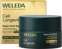 WELEDA Cell Longevity Super Anti-Aging Day Cream Rich Tagespflege vegan | Anti-Aging
