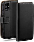 moex Book Case f&uuml;r Samsung Galaxy M31s Handyh&uuml;lle mit Kartenfach, H&uuml;lle...