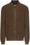 camel active Herren Kernige Strickjacke aus Baumwollgemisch | Strickjacke mit