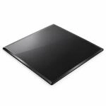 Relaxdays Glasplatte, 6 mm, 70x70 cm, Tisch & Kamin, Tischplatte, schwarz 