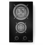 KKT KOLBE Gaskochfeld G302G, 30 cm | autark, 4,4 kW, 2 Brenner, Wok-Zone,...