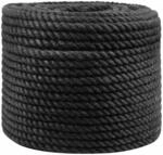 vidaXL Juteseil 12 mm Schwarz 100% Tossa Jute