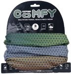 Oxford Snood Comfy, Gr&ouml;&szlig;e OS (3-Pack), Gr&uuml;n / Blau / Braun