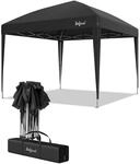 Zelsius Faltbarer Pavillon 3x3 m | Schwarz | Pop-Up Faltpavillon 3x3 UV30,...