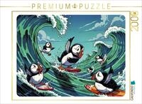 Puzzle &middot; Mehr Puffin, mehr Spa&szlig; | Drollige Papageientaucher &middot; 2000 Teile &middot;