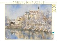 Puzzle &middot; Franziskanerkloster F&uuml;ssen am Lech | Winterliche Szene am Lech &middot;...