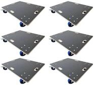 PROREGAL Profi Transportroller Hercules 80x60 cm Schwerlast bis 800 kg 4...