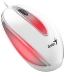 Genius USB-Maus DX-Mini Flash LED wei&szlig;