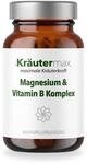 Kr&auml;utermax Magnesium Kapseln mit Vitamin B Komplex, 375 mg Magnesium plus B1,...