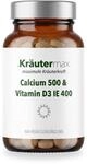 Kr&auml;utermax Calcium mit Vitamin D3 Tabletten, 500 mg Calcium und 400 IE (10 &micro;g)