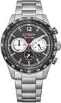 Citizen Eco-Drive Herrenuhr Edelstahl, Schwarz, 39.9 mm, CA4714-55E | Analog