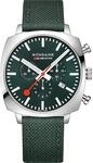 Mondaine Grand Cushion Chrono Square Herren Uhr analog Quarzwerk mit Sonstige
