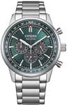 Citizen Eco-Drive Herrenuhr Edelstahl, Gr&uuml;n, 42 mm, CA4720-52X | Analog Chronograph,