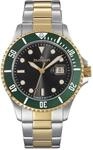 Dugena Herren-Armbanduhr 4461074 Diver XL, Quarz, schwarzes Zifferblatt,...