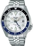 Seiko SSK033K1 Montre 5 Sports Automatique GMT, Argent, Bracelet