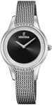 Festina Damenuhr Analog aus Edelstahl 316l Silberfarben | Quarzwerk,