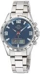 Master Time Funk Quarz Herren Uhr Analog-Digital mit Edelstahl Armband...