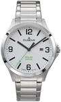 Dugena Herren-Armbanduhr Boston Solar, Quarz, Edelstahl, Saphirglas, Datumsanzeige,
