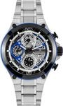 JACQUES LEMANS Analoge Herrenuhr Quarz mit Edelstahlarmband Mid-39607, Silber