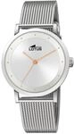 Lotus Damenuhr Analog aus Edelstahl 316l Silberfarben | Quarzwerk,