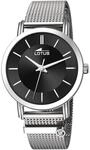 Lotus Damen Uhr Analog aus Edelstahl 316L Silber - Quarzwerk - Mineralglas