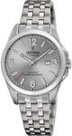 Festina Damenuhr Analog aus Titan Grau | Quarzwerk, Widerstandsf&auml;higes...