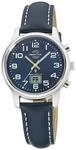 Master Time Funk Quarz Damen Uhr Analog-Digital mit Leder Armband MTLA-10818-32L