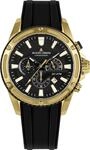 JACQUES LEMANS Analoge Herrenuhr Quarz mit Edelstahlarmband Mid-39597, Schwarz