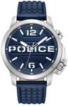 Police Automated Uhr f&uuml;r Herren in der Farbe Blau mit Armband aus Leder,
