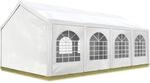 TOOLPORT Hochwertiges Partyzelt 3x8 m Pavillon Zelt PE Plane 450 N Gartenzelt